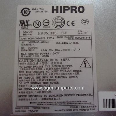 009-0024929 NCR 6625 600W 24V Fornecimento de energia Partes de máquinas ATM