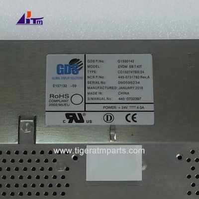 445-0731782 NCR 6625 6626 LCD de 15 polegadas Std. Display brilhante Partes de máquinas ATM
