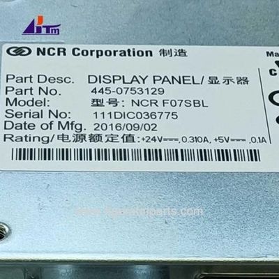 Peças de máquina ATM NCR SelfServ 6683 6687 Painel de exibição LCD de 7 polegadas COP 445-0753129