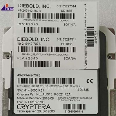 Peças de máquina ATM Diebold Nixdorf EPP7 teclado 49249442707B