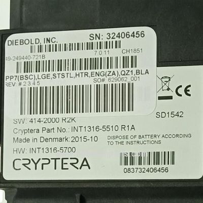49249440721B Diebold EPP7 teclado ATM Partes de máquinas