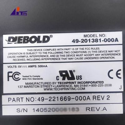 ATM Peças sobressalentes Diebold Opteva teclado de manutenção USB 49221669000A