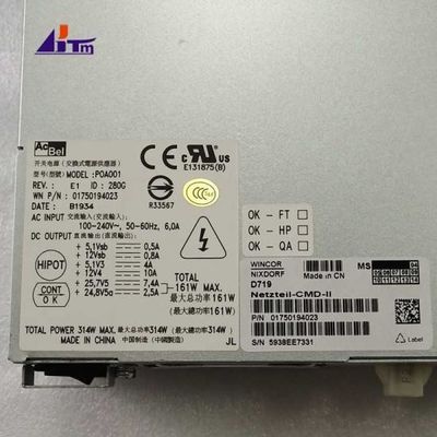 Partes de máquinas ATM Wincor Nixdorf Cineo Fornecimento de energia CMD 1750194023