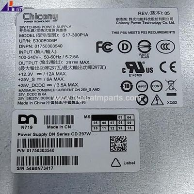 Peças de máquina ATM Wincor Nixdorf DN100/150 Fornecimento de energia 297W 1750303540