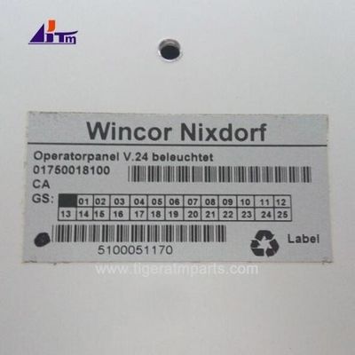 Peças de máquina ATM Wincor Nixdorf V.24 Painel de operador USB com luz de fundo 1750109074 1750018100