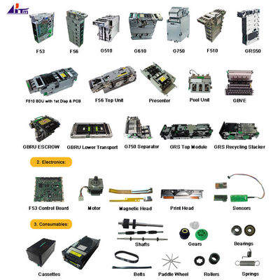 Módulos de dispensador Fujitsu F53 F56 F510 GRS50 G510 G610 G750 Peças de reposição para ATM