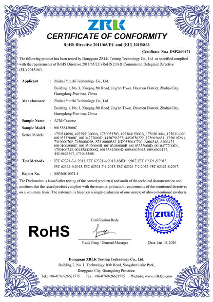 China Tiger Spare Parts Co., Ltd Certificações